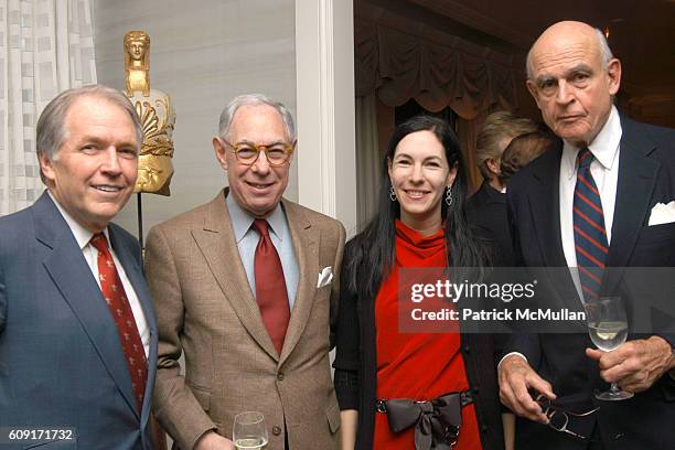 Jeff Peek, Arie Kopelman, Jill Kargman and Rod Perkins attend The School of American Ballet Winter Ball Chairmen Host A Cocktail Evening at Home of...