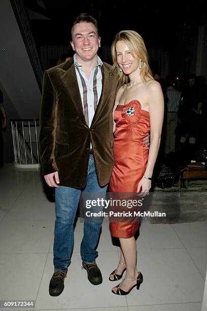 Matthew Doull and Vicky Ward attend Julie & Luke Janklow VALENTINE'S DAY Party at Janklow Residence. NYC on February 14, 2007.