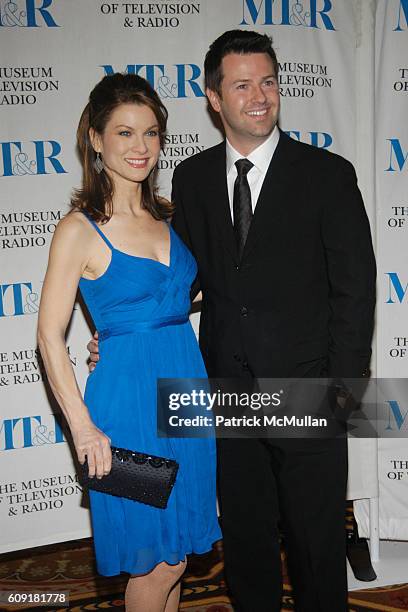 Jodi Applegate and Ron Corning attend Museum of Television & Radio Annual Gala at Waldorf-Astoria Hotel on February 8, 2007 in New York.
