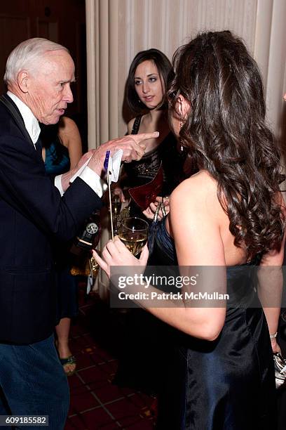 Bill Cunningham, ? and ? attend The Jewish Museum's Masked Ball in Celebration of Purim at Waldorf Astoria on February 27, 2007 in New York City.