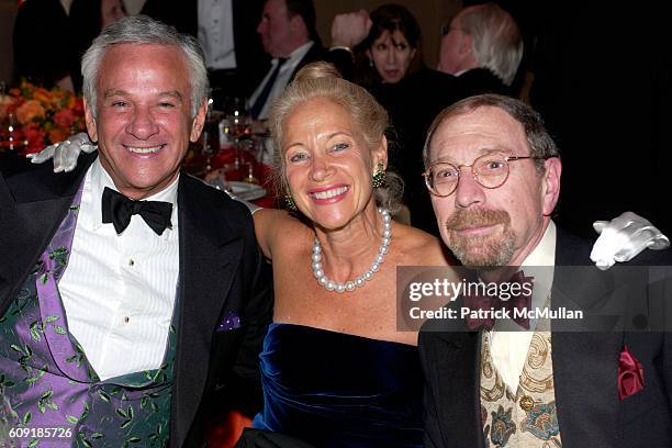 Bob Schwalbe, Janie Schwalbe and Larry Shiff attend The Jewish Museum's Masked Ball in Celebration of Purim at Waldorf Astoria on February 27, 2007...