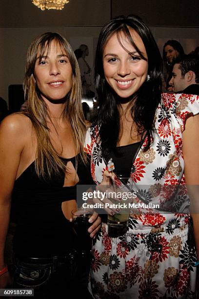 Fernanda Gomez and Kimberley Barroso attend BIG Magazine +10 Cane Rum Launch BIG Show at Beaver Bar on February 8, 2007 in New York City.