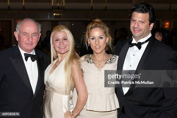 Bernie ?, Ayelet Argaman, Neomi Shapiro and Fred Alder attend The Jewish Museum's Masked Ball in Celebration of Purim at Waldorf Astoria on February...