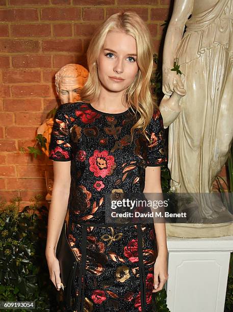Lottie Moss attends the launch party hosted by Christopher Bailey and Jefferson Hack to celebrate the Burberry and Dazed cover featuring Jean...