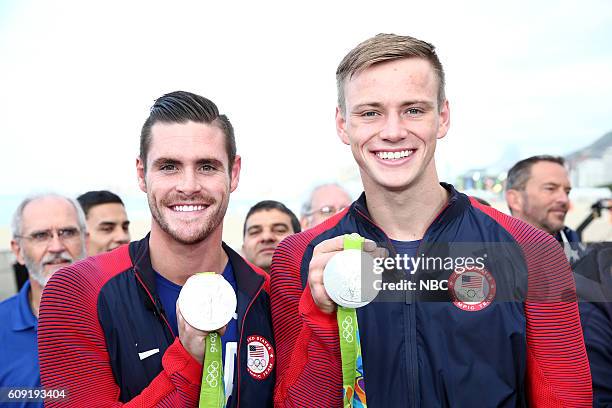 Olympians David Boudia and Steele Johnson appear on NBC's "TODAY" show at the Rio Olympics on Monday, August 9, 2016 --