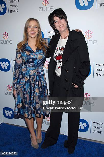 Jessi Collins and Diane Warren attend Warner Music Group's 2007 Grammy After Party ARRIVALS at The Cathedral on February 11, 2007 in Los Angeles, CA.