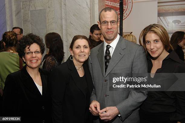 Nancy Ruddy, Lyna Sandau, Ed Johnson and ? attend The Exchange at 25 Broad Street Opening Launch at 25 Broad Street on February 13, 2007 in New York.