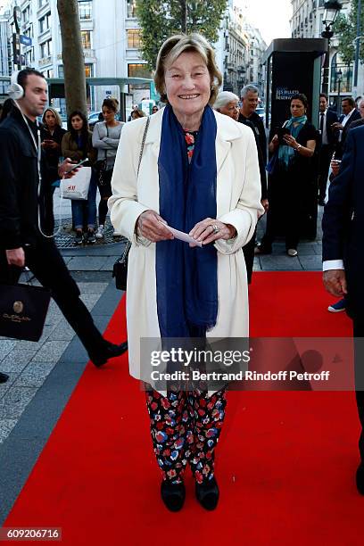 Marisa Bruni-Tedeschi attends the "Cezanne et Moi" movie Premiere to Benefit 'Claude Pompidou Foundation'. Held at UGC Normandie in Paris on...