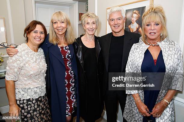 Alexandra Shulman, Penelope Tree, Barbara Daly, John Frieda and Pattie Boyd attend Vogue Voice of a Century book launch at Matches Fashion on...