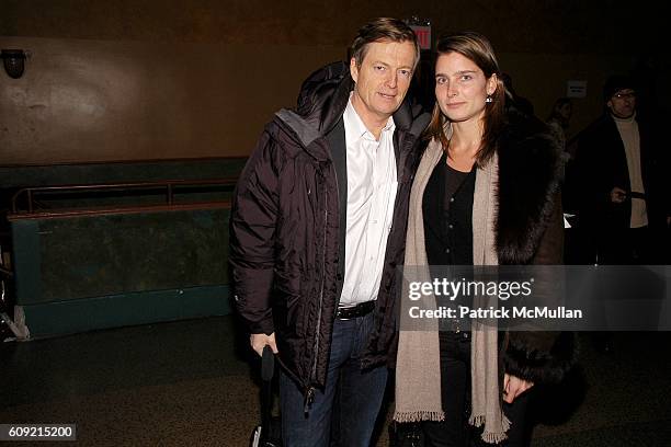 Erik Wachtmeister and Louise Wachtmeister attend TOMMY HILFIGER Fall 2007 Collection at Hammerstein Ballroom on February 9, 2007 in New York City.