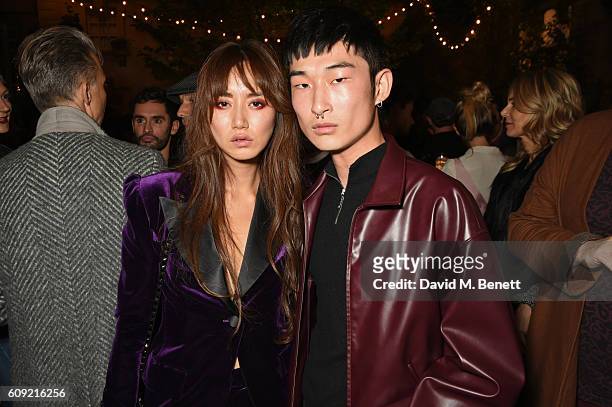 Mimi Xu attends the launch party hosted by Christopher Bailey and Jefferson Hack to celebrate the Burberry and Dazed cover featuring Jean Campbell at...
