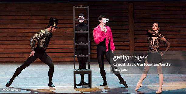 From left, Russian dancer Roman Belyakov , Greek dancer Aleksandra Iosifidi , and Russians Diana Vishneva and Ivan Oskorbin , all of the Mariinsky...