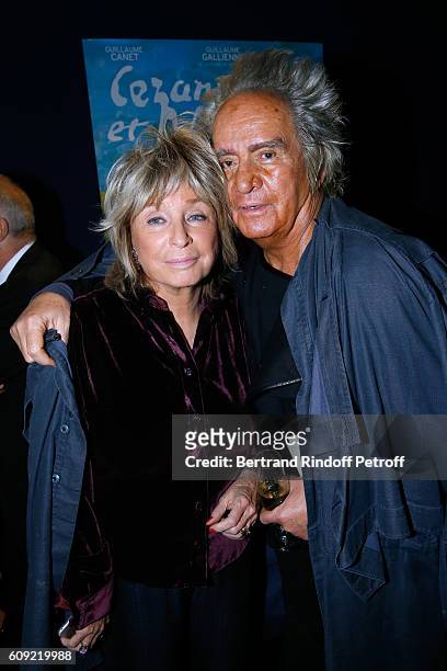 Director of the movie Daniele Thompson and her husband Producer of the movie Albert Koski attend the "Cezanne et Moi" movie Premiere to Benefit...