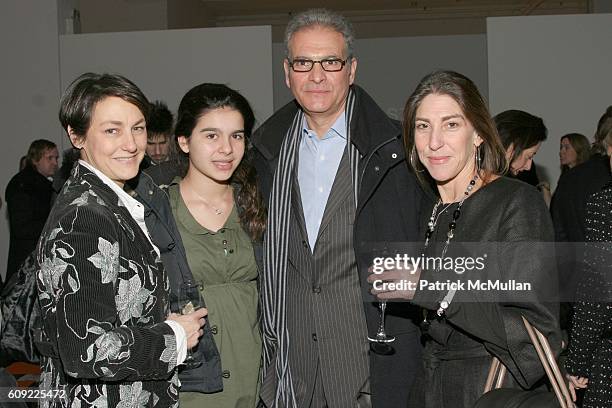Caroline Kimmel, Danielle DiPersia, Joe DiPersia and Elisa Cohen attend Cynthia Steffe Fall 2007 Collection at Exit Art on February 6, 2007 in New...