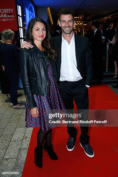 Patron of the foundation, Vincent Chatelain and guest attend the "Cezanne et Moi" movie Premiere to Benefit 'Claude Pompidou Foundation'. Held at UGC...