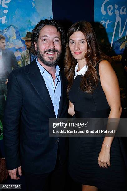 Actors of the movie Guillaume Gallienne and Alice Pol attend the "Cezanne et Moi" movie Premiere to Benefit 'Claude Pompidou Foundation'. Held at UGC...