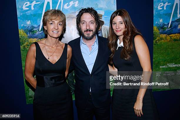 Isabelle Juppe, actors of the movie Guillaume Gallienne and Alice Pol attend the "Cezanne et Moi" movie Premiere to Benefit 'Claude Pompidou...