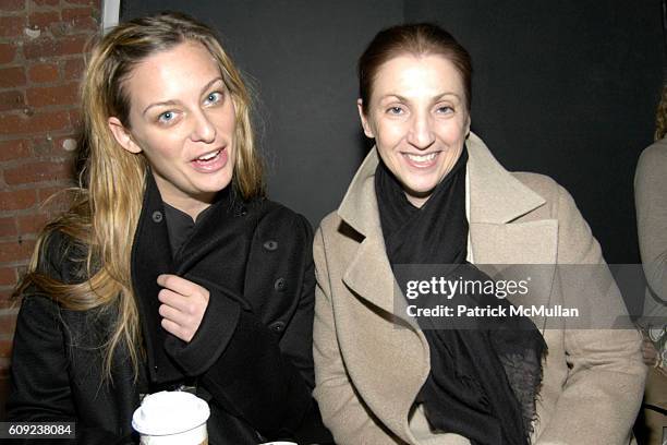 Jessica Diehl and Mary Brownick attend Derek Lam Fall 2007 Collection at The Tunnel on February 6, 2007 in New York City.