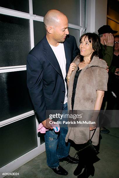 Alex von Furstenberg and Natasha Gregson Wagner attend DAMIEN HIRST: SUPERSTITION Gallery Opening at Gagosian Gallery on February 22, 2007 in Beverly...