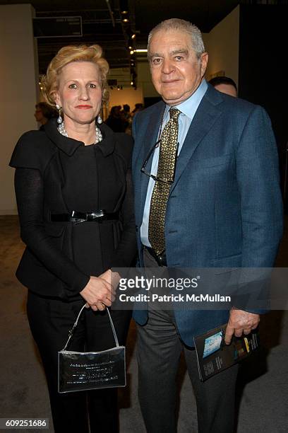 Jackie Blum and Irving Blum attend The Armory Show 2007 at Pier 94 on February 22, 2007 in New York.