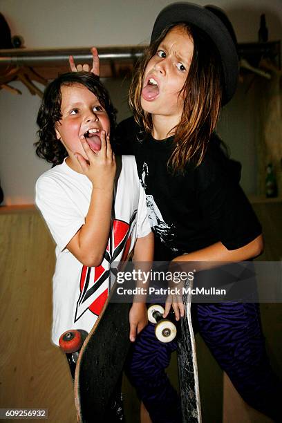 Duke Nicholson and Sean Nicholson attend RICHARD KIDD Presents BOILING DOWN THE 80's Opening Reception at Dactyl on July 19, 2007 in New York City.