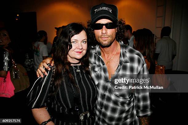 Jennifer Nicholson and Raif Adelberg attend RICHARD KIDD Presents BOILING DOWN THE 80's Opening Reception at Dactyl on July 19, 2007 in New York City.