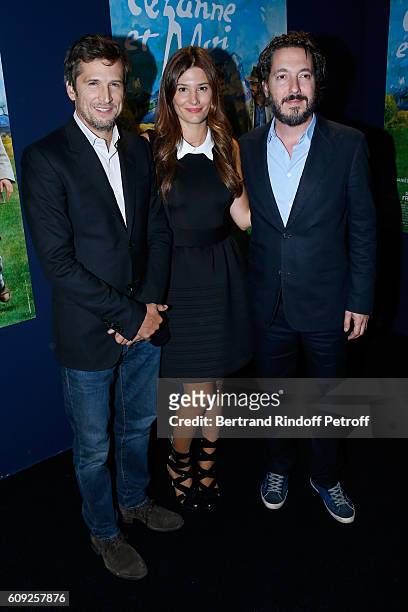 Actors of the movie Guillaume Canet, Alice Pol and Guillaume Gallienne attend the "Cezanne et Moi" movie Premiere to Benefit 'Claude Pompidou...