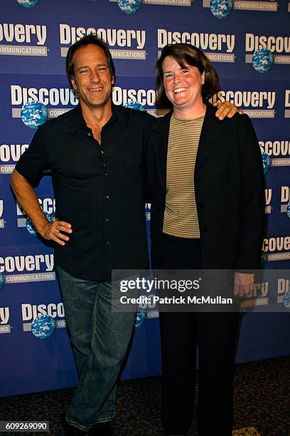 Mike Rowe and Eileen O'Neill attend SHARK WEEK 20th ANNIVERSARY CELEBRATION at Pier Sixty at Chelsea Piers on July 18, 2007 in New York City.