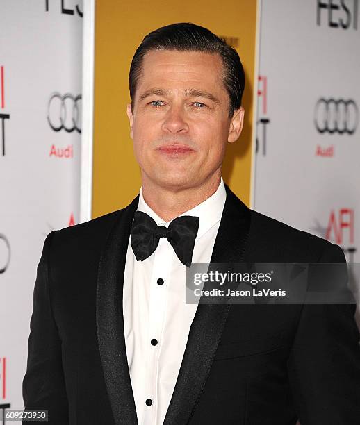 Brad Pitt attends the premiere of "By the Sea" at the 2015 AFI Fest at TCL Chinese 6 Theatres on November 5, 2015 in Hollywood, California.