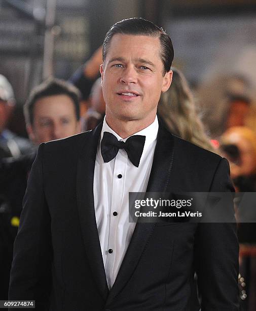 Brad Pitt attends the premiere of "By the Sea" at the 2015 AFI Fest at TCL Chinese 6 Theatres on November 5, 2015 in Hollywood, California.