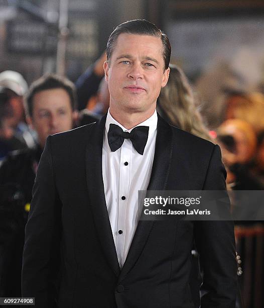 Brad Pitt attends the premiere of "By the Sea" at the 2015 AFI Fest at TCL Chinese 6 Theatres on November 5, 2015 in Hollywood, California.