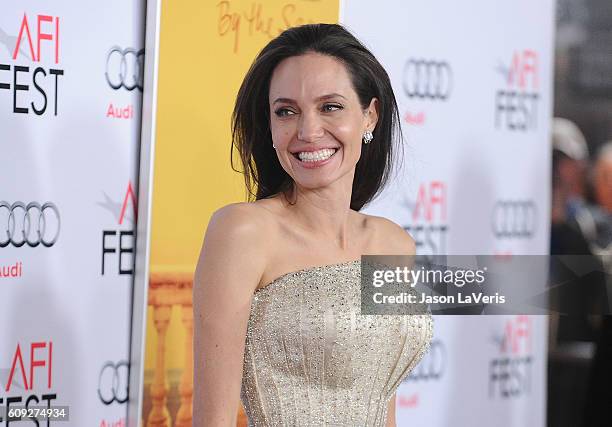 Angelina Jolie attends the premiere of "By the Sea" at the 2015 AFI Fest at TCL Chinese 6 Theatres on November 5, 2015 in Hollywood, California.