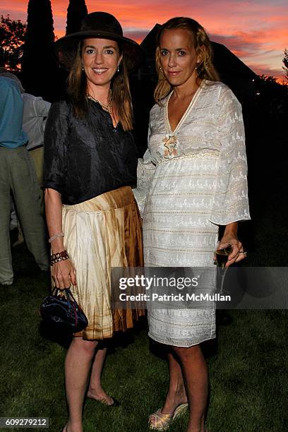 Anne Moore and Laurie Durning attend WILDLIFE RESCUE CENTER OF THE HAMPTONS Benefit at Cobb Road on July 21, 2007 in Watermill, NY.