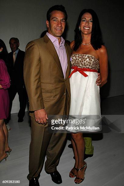 Roys Poyiadjis and Donna Poyiadjis attend The Parrish Art Museum Midsummer Party Honoring Director Trudy C. Kramer at Southampton on July 14, 2007.