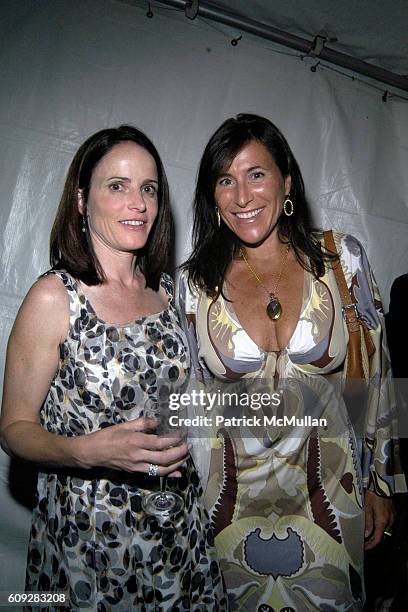 Marsha Dunn and Haile Boesky attend The Parrish Art Museum Midsummer Party Honoring Director Trudy C. Kramer at Southampton on July 14, 2007.