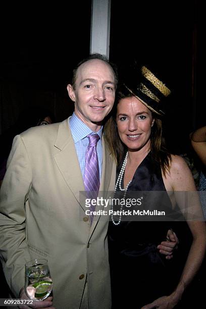 Bill Hillman and Anne Moore attend The Parrish Art Museum Midsummer Party Honoring Director Trudy C. Kramer at Southampton on July 14, 2007.