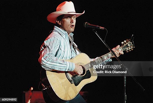 George Strait performs at The Omni Coliseum in Atlanta, Georgia on November 1, 1995