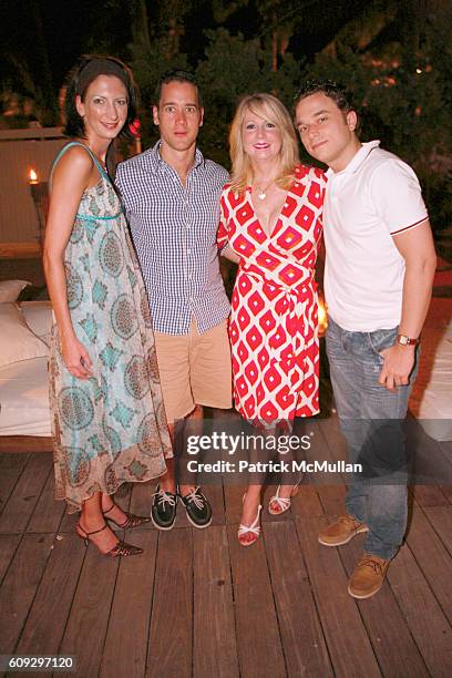 Elizabeth DiPace, Jose Ramon Reyes, Deborah Slack and Peter Herink attend Launch of Diane von Furstenberg Soleil Swim and Beach Collection at The...