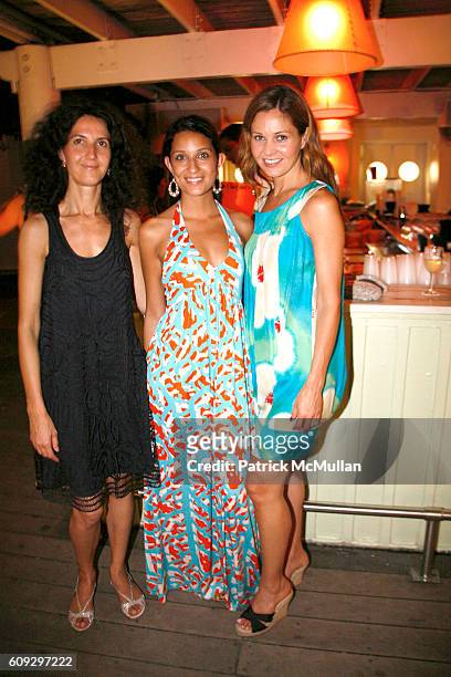 Luisella Meloni, Alexis Rodriguez and Abigail Klem attend Launch of Diane von Furstenberg Soleil Swim and Beach Collection at The Delano on July 13,...