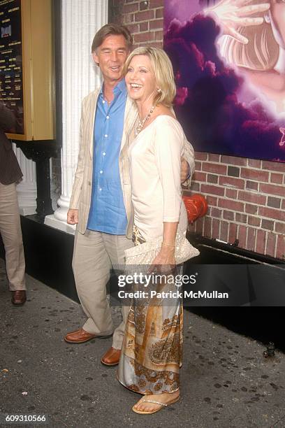 John Easterling and Olivia Newton-John attend The Opening of "XANADU" on BROADWAY at Helen Hayes Theatre on July 10, 2007 in New York City.