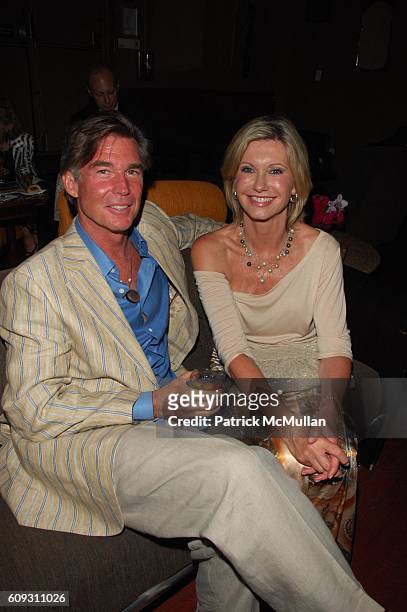 John Easterling and Olivia Newton-John attend XANADU opening night after-party at Providence N.Y.C. On July 10, 2007.