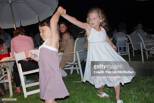 Annabelle Kim and Anna Burns attend DELLA FEMINA'S FOURTH OF JULY PARTY at East Hampton on July 7, 2007.