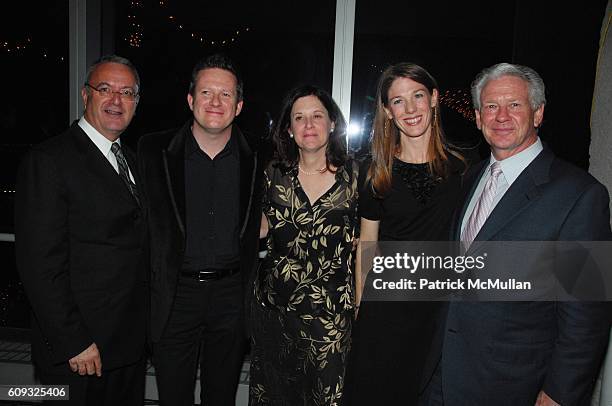 Joseph Melillo, Matthew Bourne, Karen Hopkins, Christine Campbell and William Campbell attend BAM 2007 Spring Gala celebrating NY premiere of "Edward...