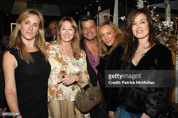 Sonja Morgan, Kimberly DuRoss, Douglas Hannant, Patty Raynes and Maria Snyder attend ALLEGRA HICKS Boutique Opening at Allegra Hicks on March 14,...
