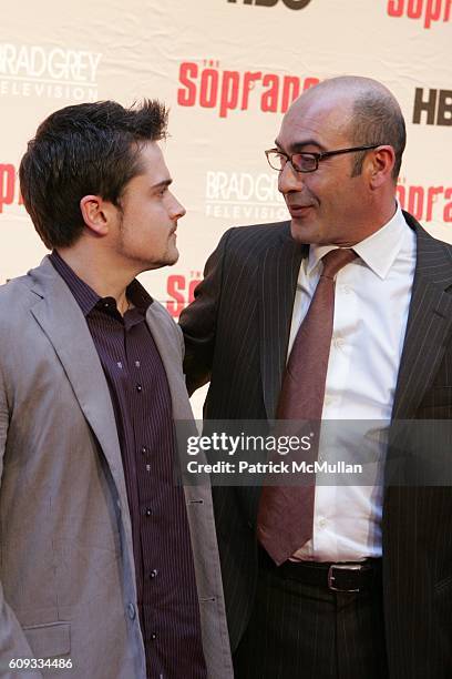 Robert Iler and John Ventimiglia attend HBO and BRAD GREY TELEVISION Present the World Premiere of the HBO Original Series, "THE SOPRANOS" at Radio...
