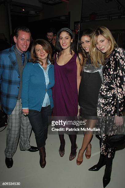 Montgomery Frazier, Anait Bian, Arden Wohl, Olivia Palermo and Melissa Berkelhammer attend Ports 1961, Vanity Fair and the Accompanied Literary...