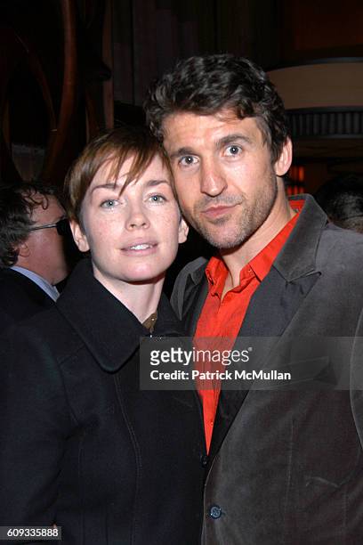 Julianne Nicholson and Jonathan Cake attend TALK RADIO Opening Night Performance & After-Party at Longacre Theatre & Bar American on March 11, 2007...