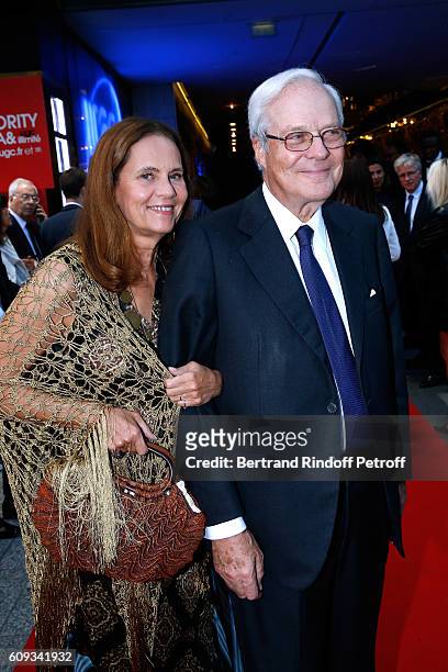 Baron David de Rothschild and his wife Baroness Olympia de Rothschild attend the "Cezanne et Moi" movie Premiere to Benefit 'Claude Pompidou...