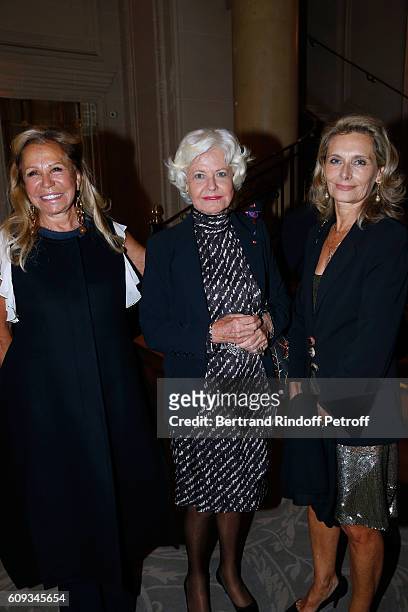 Countess Isabelle d'Ornano and Martine Chancel attend the Charity Dinner to Benefit 'Claude Pompidou Foundation' following the "Cezanne et Moi" movie...