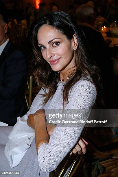 Tasha de Vasconcelos attends the Charity Dinner to Benefit 'Claude Pompidou Foundation' following the "Cezanne et Moi" movie Premiere. Held at 'Four...